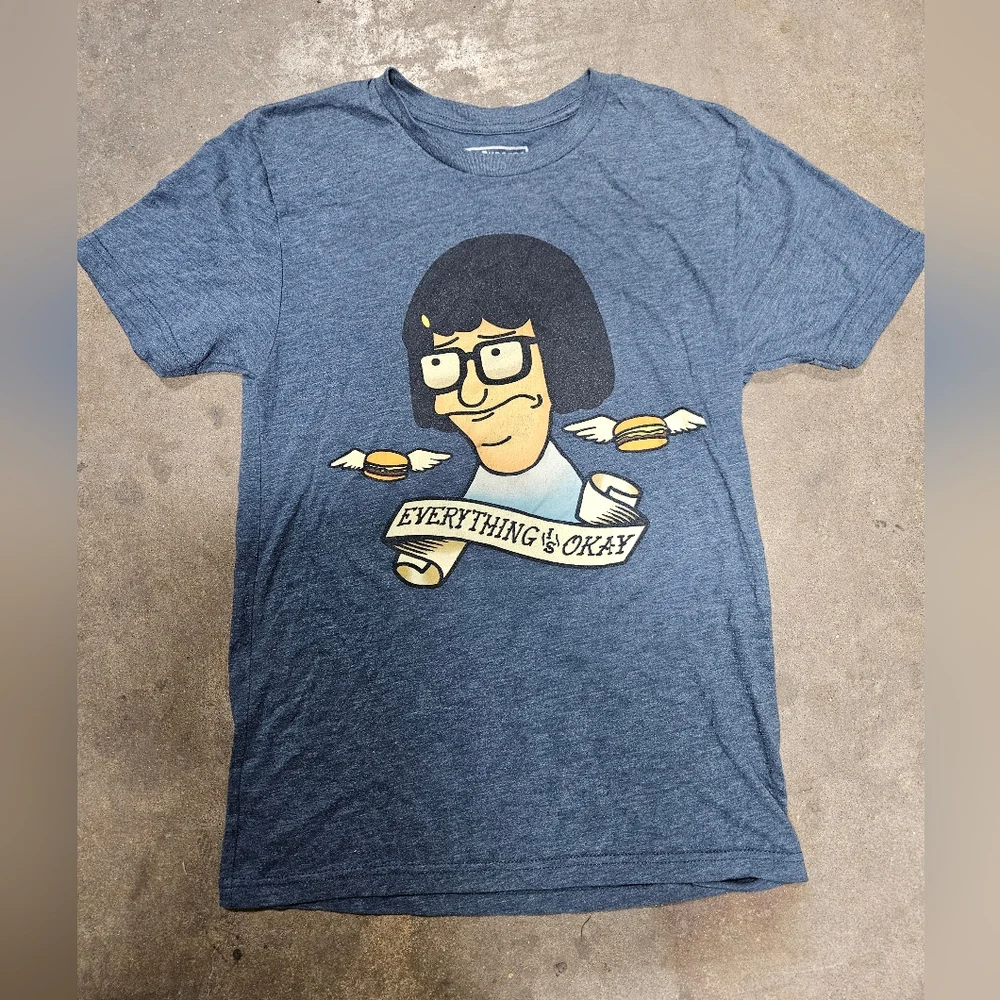 Bobs Burgers Tina Belcher Shirt Size Medium. Everything is alright shirt. - Picture 1 of 4